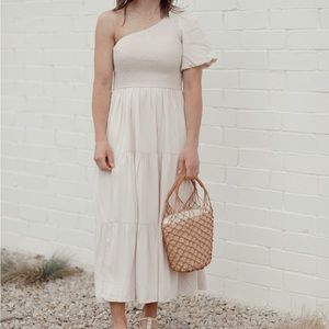 NWT one shoulder maxi dress